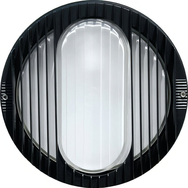 Dabmar Lighting W3050-L12-30K-B black outdoor wall light fixture