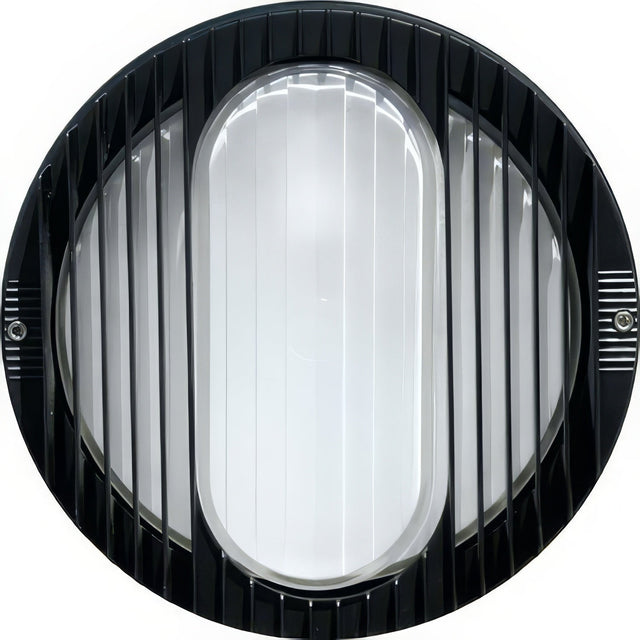 Dabmar Lighting W3050-L7-65K-B black outdoor wall light fixture