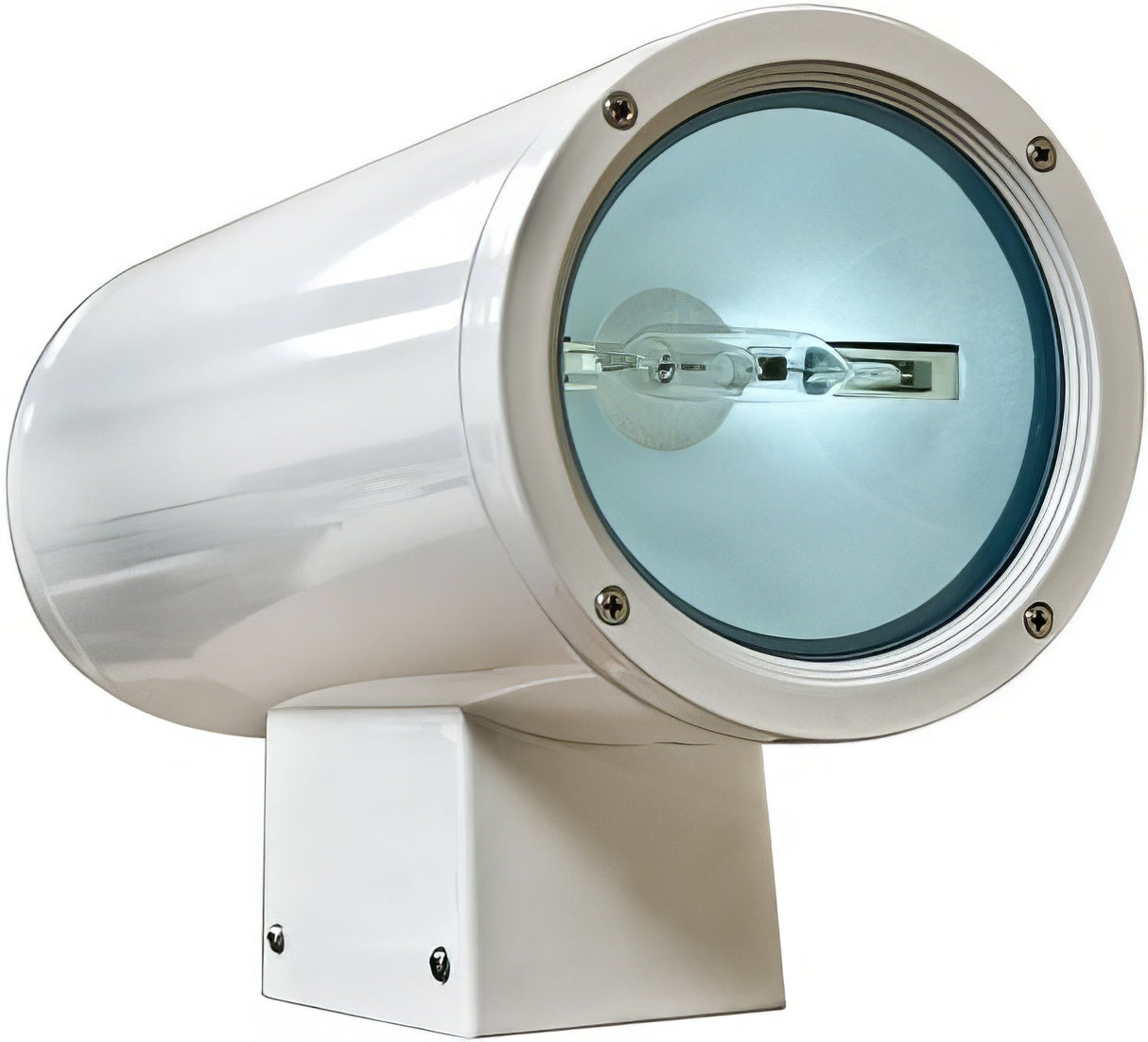 Dabmar Lighting W3700-L12-50K-W white outdoor wall light fixture