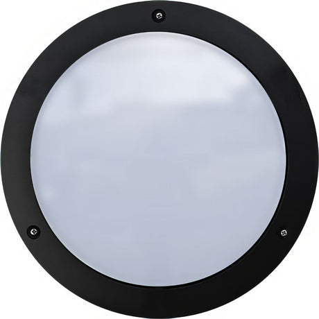 Dabmar Lighting W3900-L12-30K-B black outdoor wall light fixture