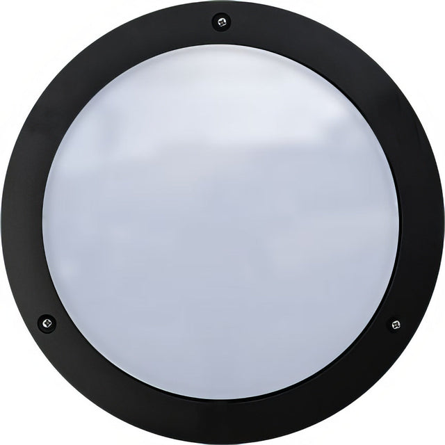 Dabmar Lighting W3900-L12-30K-B black outdoor wall light fixture