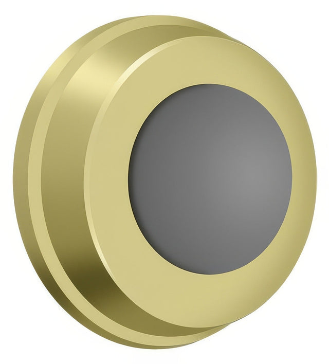 Deltana WB100U3 polished brass wall mount door stop