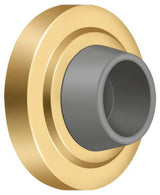 Deltana WB238CR003 lifetime polished brass wall mount door stop