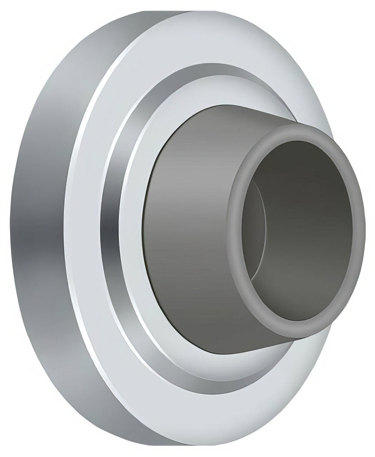Deltana WB238U26 polished chrome wall mount door stop