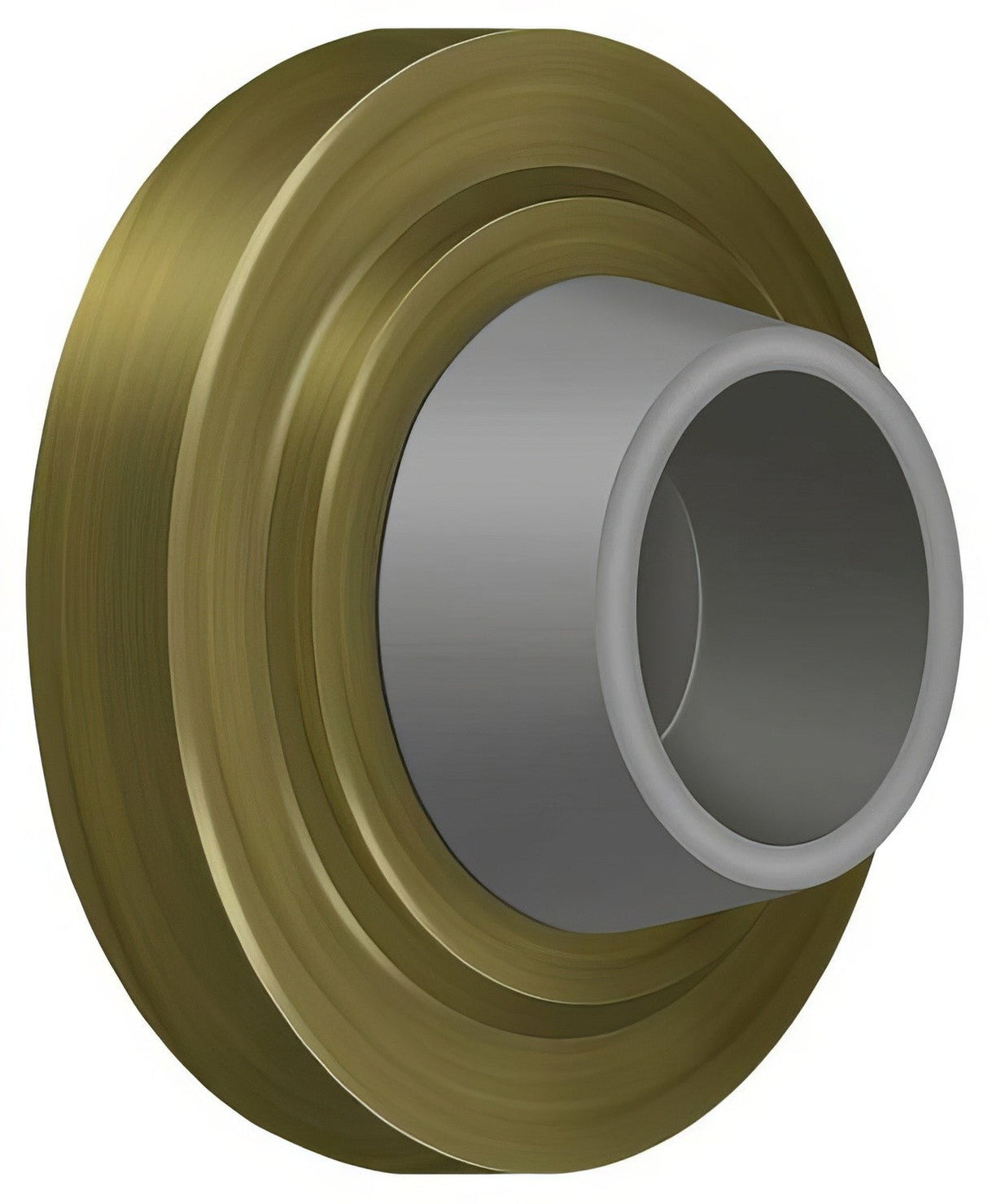 Deltana WB238U5 antique brass wall mount door stop