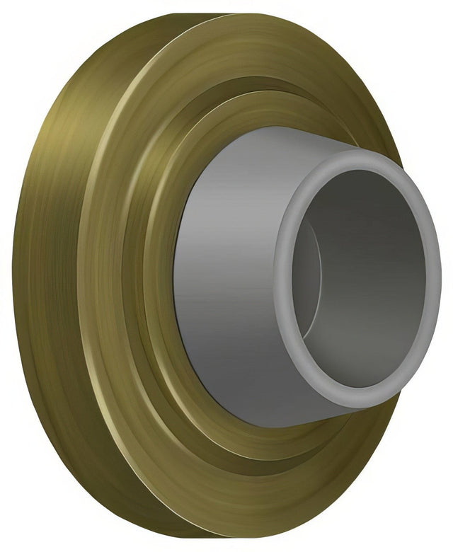 Deltana WB238U5 antique brass wall mount door stop