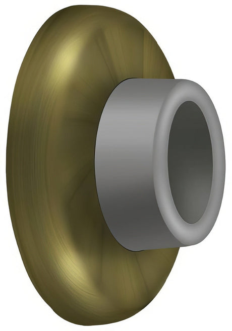Deltana WB250U5 antique brass wall mount door stop