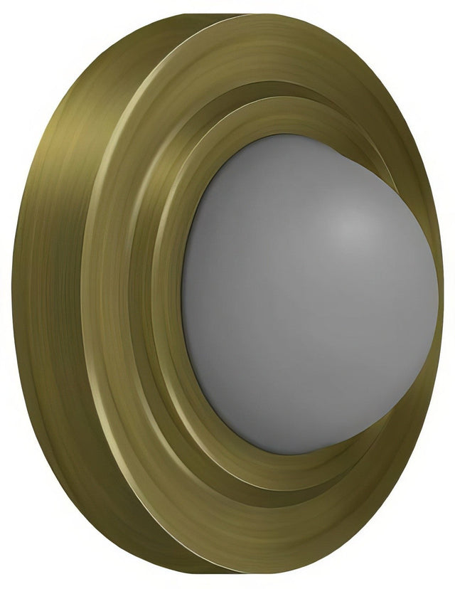 Deltana WBC238U5 antique brass wall mount door stop