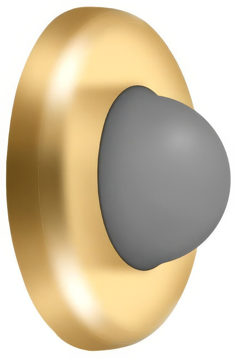 Deltana WBC250CR003 lifetime polished brass wall mount door stop