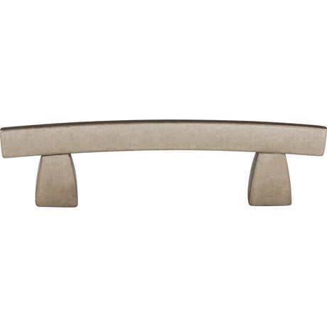 Top Knobs TK3PTA Arched 3" Center to Center Bar Pull Pewter Antique