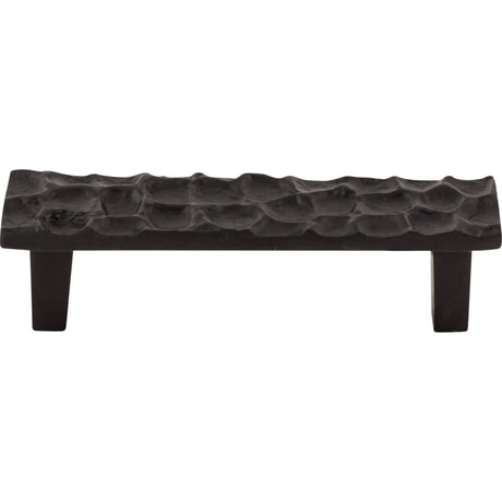 Top Knobs TK304CB Cobblestone 3 3/4" Center to Center Bar Pull Coal Black