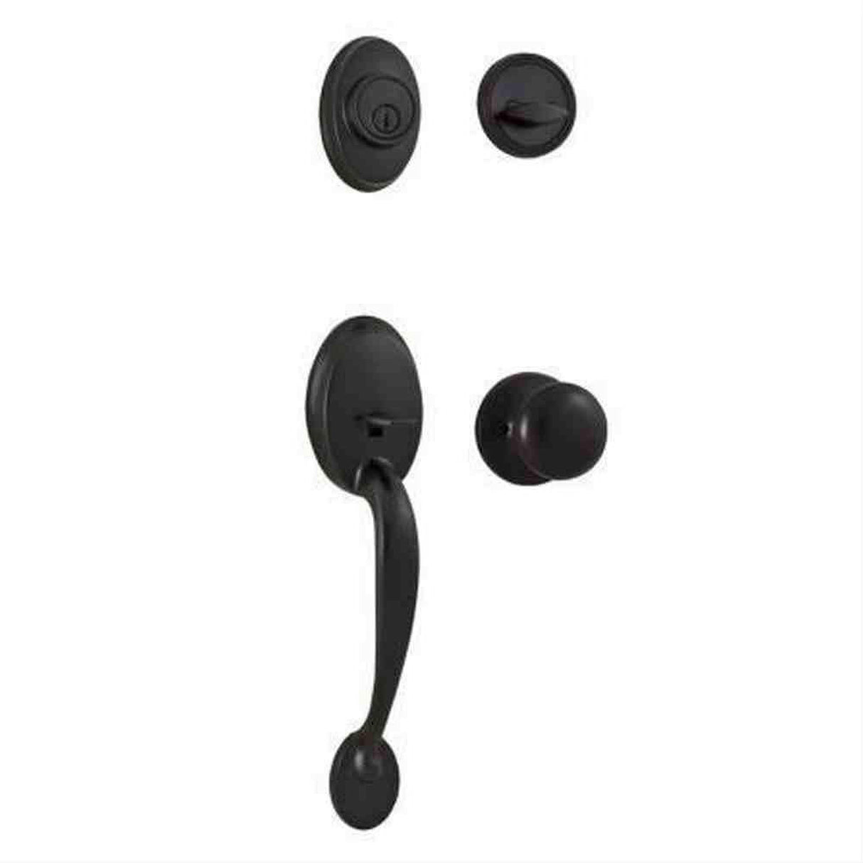 Weslock 02810-1S1FR2D-SFR2D Hillcrest Single Cylinder Handleset with Salem Knob Oil Rubbed Bronze