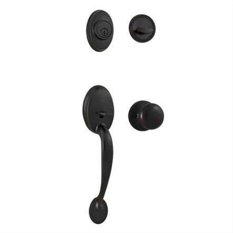 Weslock 02810-1S1FR2D-SFR2D Hillcrest Single Cylinder Handleset with Salem Knob Oil Rubbed Bronze