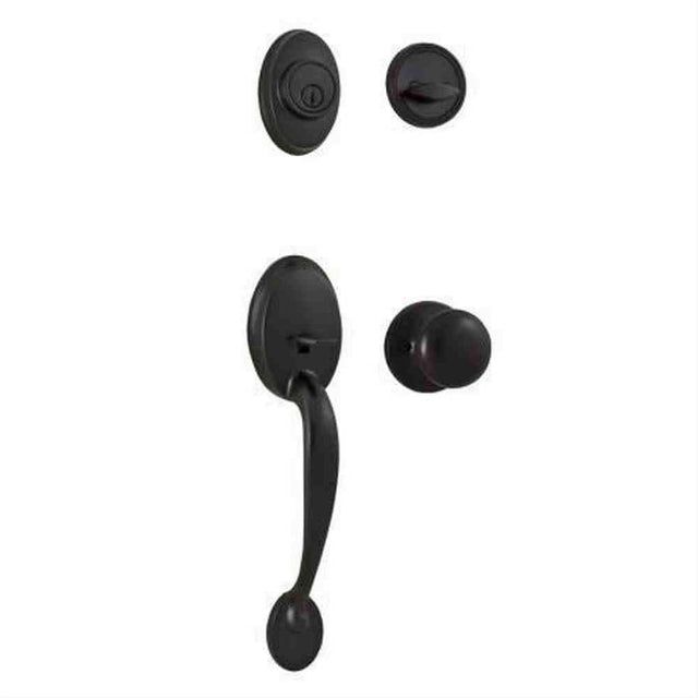 Weslock 02810-1S1FR2D-SFR2D Hillcrest Single Cylinder Handleset with Salem Knob Oil Rubbed Bronze