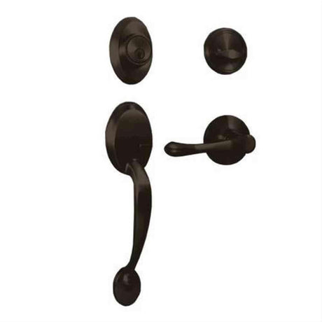 Weslock 02810-1V1FR2D-VFR2D Hillcrest Single Cylinder Handleset with Somerset Lever Oil Rubbed Bronze