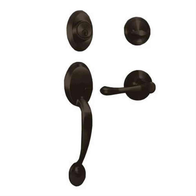Weslock 02810-1V1FR2D-VFR2D Hillcrest Single Cylinder Handleset with Somerset Lever Oil Rubbed Bronze