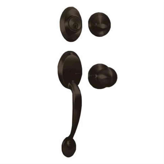 Weslock 02815-1G10020-G0020 Hillcrest Dummy Handleset with Hudson Knob Oil Rubbed Bronze