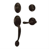 Weslock 02815-1V10020-V0020 Hillcrest Dummy Handleset with Somerset Lever Oil Rubbed Bronze