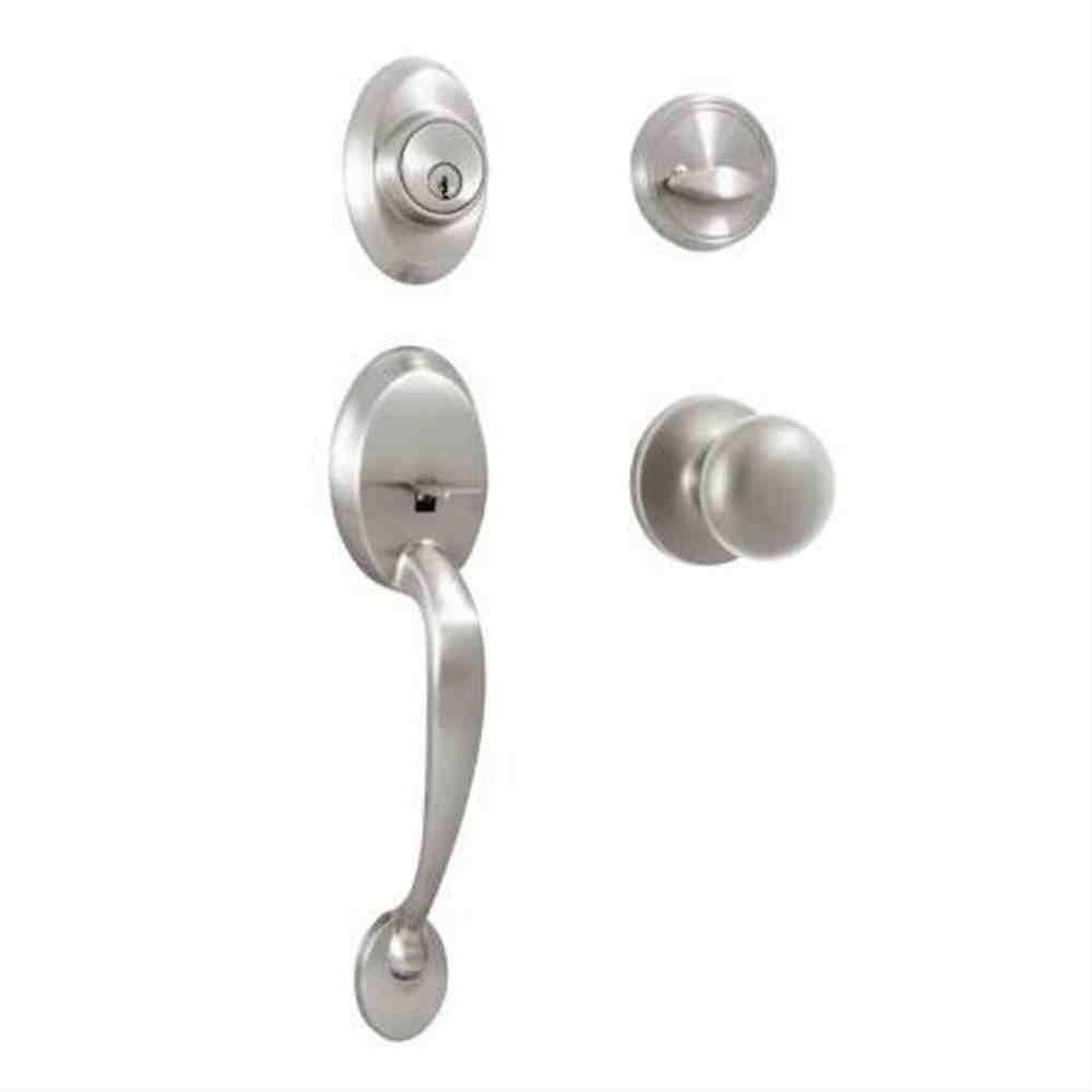 Weslock 02815-NSN0020-0020 Hillcrest Dummy Handleset with Salem Knob Satin Nickel