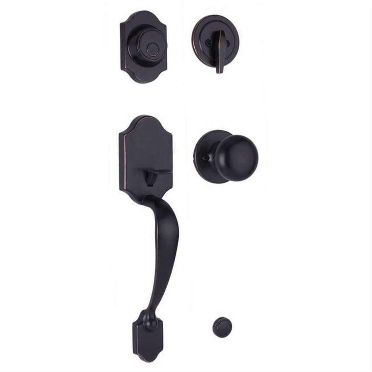 Weslock 02825-1S10020-S0020 Parkside Dummy Handleset with Salem Knob Oil Rubbed Bronze
