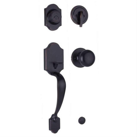 Weslock 02825-1S10020-S0020 Parkside Dummy Handleset with Salem Knob Oil Rubbed Bronze