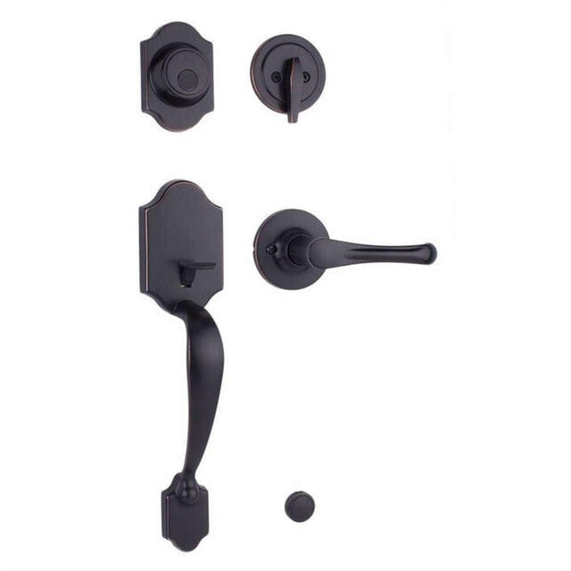 Weslock 02825-1V10020-V0020 Parkside Dummy Handleset with Somerset Lever Oil Rubbed Bronze