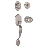 Weslock 02825-NGN0020-G0020 Parkside Dummy Handleset with Hudson Knob Satin Nickel