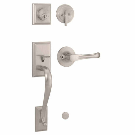 Weslock 02830-NVNFR2D satin nickel single cylinder handleset