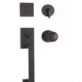 Weslock 02845-2S20020-S0020 Bailey Dummy Handleset with Salem Knob Matte Black