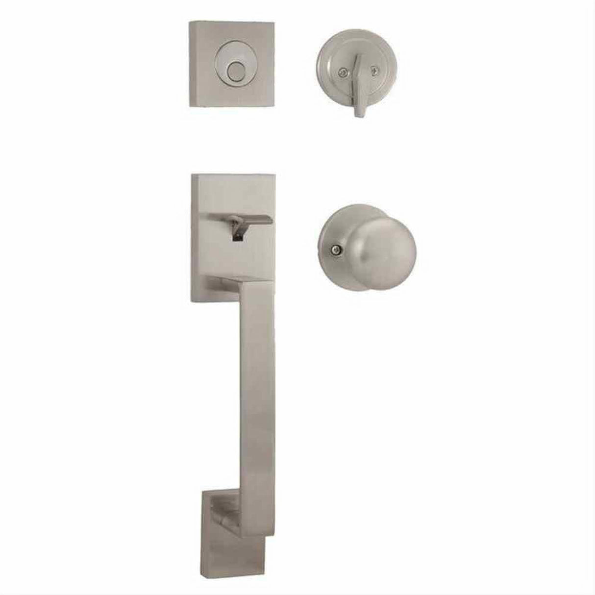 Weslock 02845-NSN0020-S0020 Bailey Dummy Handleset with Salem Knob Satin Nickel