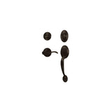 Weslock L2815-1X10020-X0020 Hillcrest Dummy Handleset with Left Hand New Haven Lever Oil Rubbed Bronze