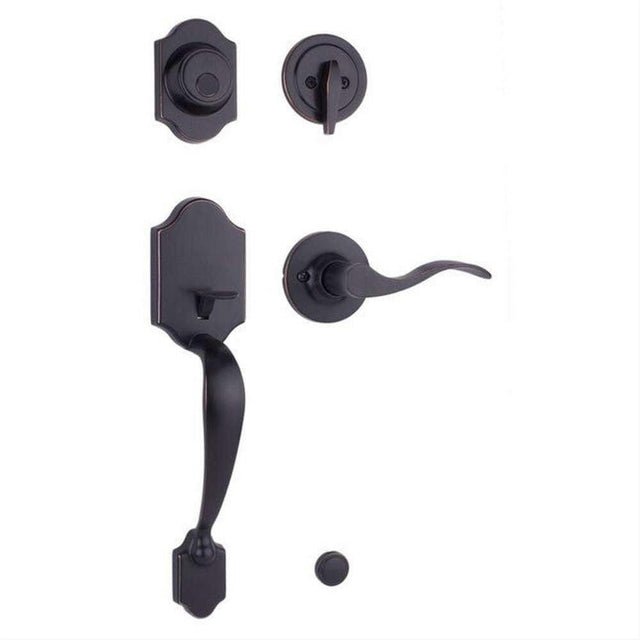 Weslock L2825-1X10020-X0020 Parkside Dummy Handleset with Left Hand New Haven Lever Oil Rubbed Bronze