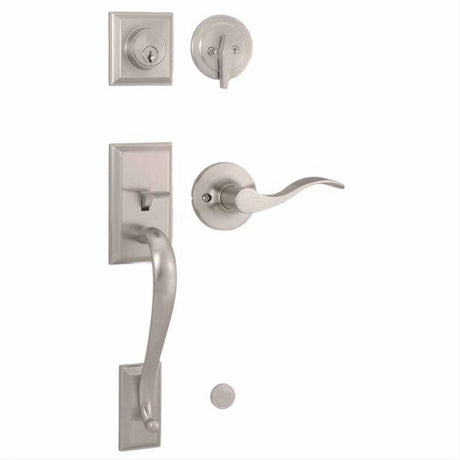 Weslock L2830-NXNFR2D-XFR2D Mercy Single Cylinder Handleset with a New Haven Lever Satin Nickel