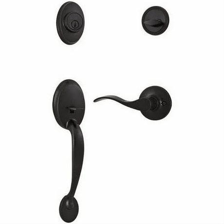 Weslock R2810-1X1R2D-XR2D Hillcrest Single Cylinder Handleset with Right Hand New Haven Lever Oil Rubbed Bronze