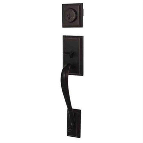 Weslock R2830-2X2FR2D-XFR2D Mercy Single Cylinder Handleset with a New Haven Lever Matte Black