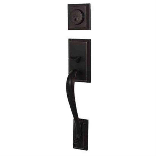 Weslock R2830-2X2FR2D-XFR2D Mercy Single Cylinder Handleset with a New Haven Lever Matte Black