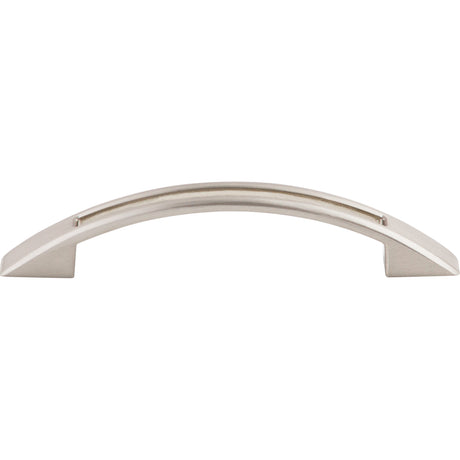 Top Knobs TK618BSN Tango Cut Out 3 3/4" Center to Center Bar Pull Brushed Satin Nickel