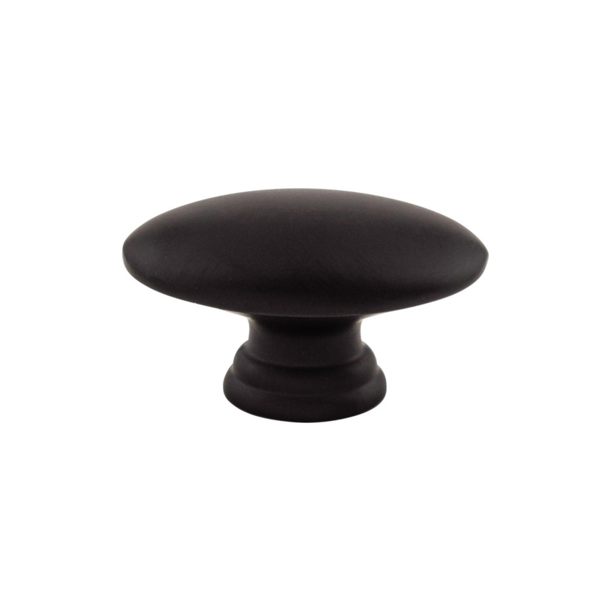 Top Knobs M499 Flat Oval 3/4" Length Oval Knob Flat Black