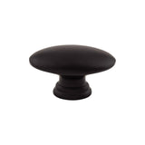 Top Knobs M499 Flat Oval 3/4" Length Oval Knob Flat Black