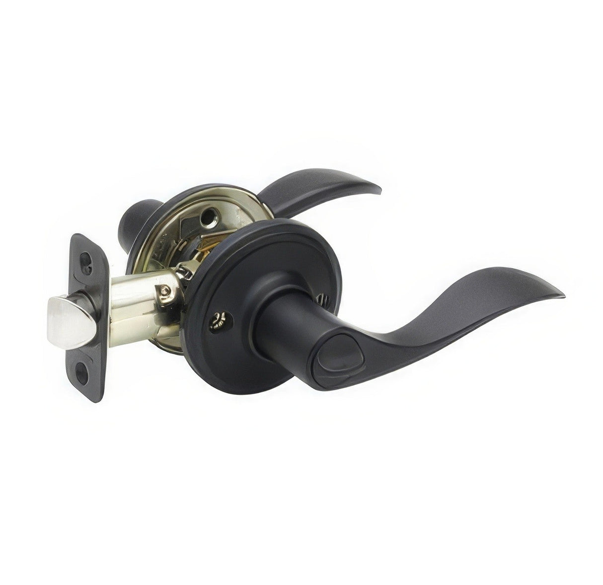 Copper Creek WL2231BC black privacy door lever