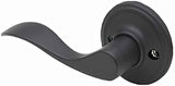 Copper Creek WL2290LHBC black single dummy door lever