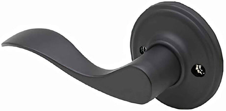Copper Creek WL2290LHBC black single dummy door lever