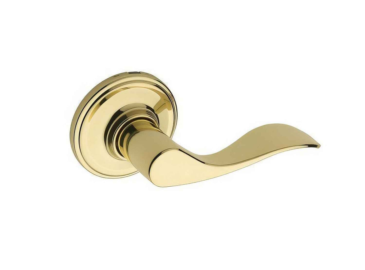 Copper Creek WL2290RHPB polished brass single dummy door lever