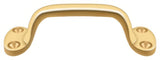 Deltana WP27CR003 lifetime polished brass cabinet pull