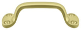 Deltana WP27U3 polished brass cabinet pull