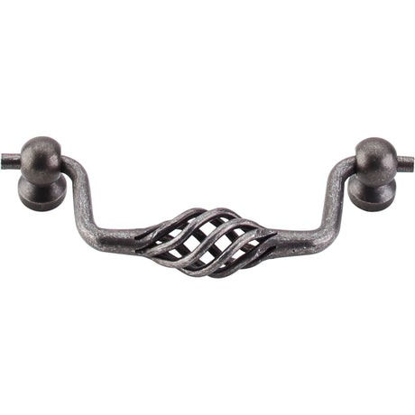 Top Knobs M742 Twisted Wire 3 3/4" Center to Center Drop Handle Pewter