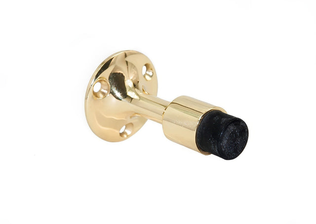 Ives WS4473 polished brass wall door stop