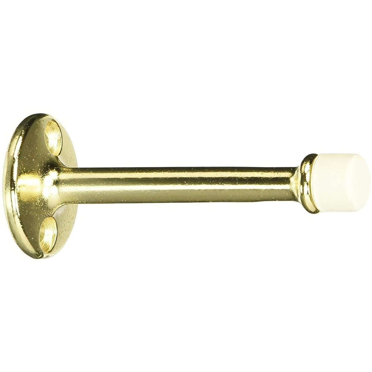 Ives WS653AL polished brass baseboard door stop
