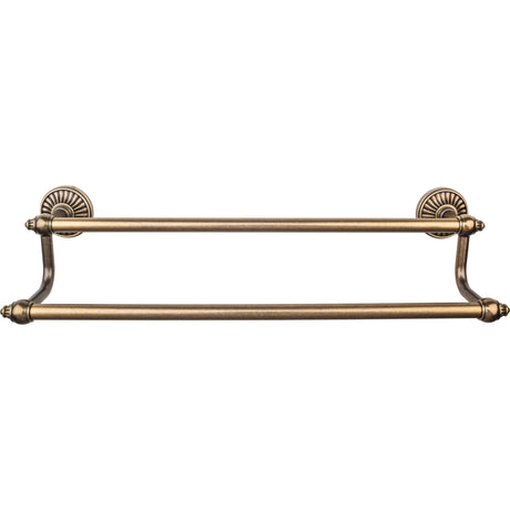 Top Knobs TUSC11GBZ TOP BATH (R) Tuscany Bath Double 32 1/2" Wall Mounted Towel Bar German Bronze