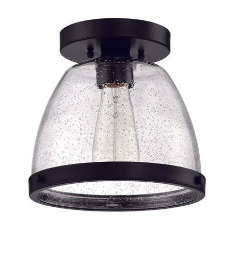 Craftmade X1410-FB Lodie 1 Light 9.5" Flushmount Flat Black